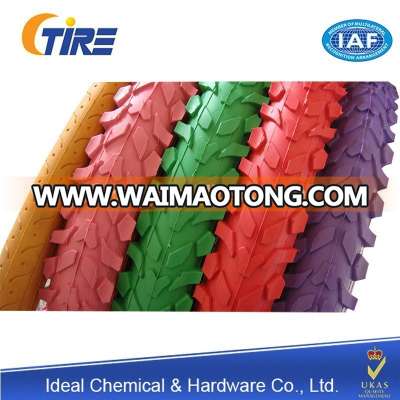 High quality bicycle tyre with low prices (color and black are all avaliable)