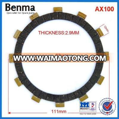 OEM service high quality paper based Suz AX100 motorcycle clutch friction plate HF