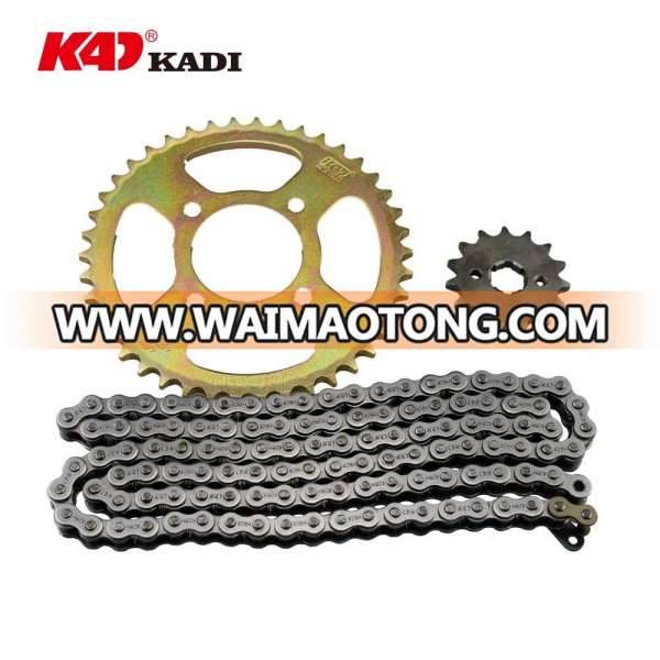 125cc motorcycle chain and sprocket kits for motorcycle parts GN125 Chain Set